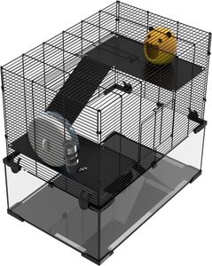 PawHut 3-Tier Hamster Cage – Spacious Small Pet Habitat