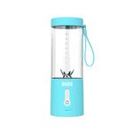 BOSS InstaBlend Portable Blender for Smoothies, Milk Shakes and Juices | USB Rechargeable Bottle Blender for Kitchen | 4000 mAh | 450 ml, Blue