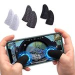 Thumb & Finger Sleeve for Mobile Game with Super Conductive Fiber Fabric, Anti-Sweat & Breathable for PUBG, Garena Free Fire, Rules of Survival, Knives Out, COD Mobile (3 Pair-6 pcs)