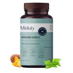 Miduty by Palak Notes Immune Shield Bromelain For Seasonal Allergies, Boost Immunity, Nasal Drip, Difficulty Breathing, Nasal Congestion - Asthma - Allergy Medicine, Anti-Inflammatory - 60 Caps