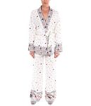 Badgley Mischka Bon Voyage Boarder Print Kimono Ivory Multi MD