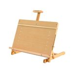 MEEDEN Large Drawing Board Easel, Solid Beech Wooden Tabletop H-Frame Adjustable Easel Artist Drawing & Sketching Board for Artists, Teens & Painters, Holds Canvas up to 23" high