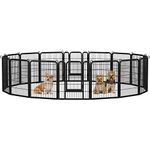 costoffs Foldable Heavy Duty Dog Whelping Pen Outdoor/Indoor for Yard/RV/Camping Suitable for Puppy/Cat/Rabbit/Pig/Small Medium Large Animals (80 cm H, 16 Panels)