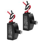 Keilton 120V AC Dusk to Dawn Photocell Light Sensor, Outdoor Hard-Wired Post Eye Light Control with Photoelectric Switch, Auto On/Off, UL Listed, 2 Pack