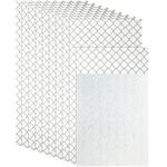 Amyhill 10 Pcs Refrigerator Liners Refrigerator Shelf Liners Absorbent Fridge Liner Refrigerator Mats Washable Fridge Drawer Liners for Shelves, Kitchen, Home, Cabinet, Trays(Stylish, 12 x 24 Inch)