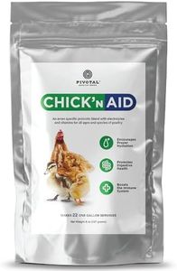 Chick’n Aid Chicken Supplement for All Ages (8 oz, Pack of 1) - Chicken Vitamins, Electrolytes, and Probiotics - Multipurpose Poultry Vitamins for Chickens, Ducks, and Turkeys