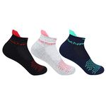 Hush Puppies Women's Cotton Ankle Length Socks (Brohpg-08-Po3_Multicolor_Free Size)