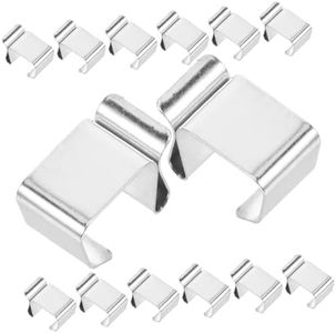 Parliky 50pcs Led Fairy Light Hanger Gutter Clips for Hanging Outdoor Lights Clip Light Convenient Lights Clips Metal Clips Christmas Light Hangers Decor Manganese Steel Spreader Small