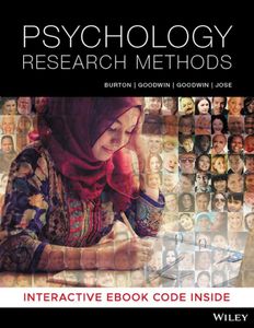 Psychology Research Methods 1E Hybrid