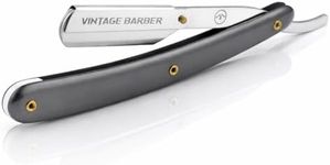 VINTAGE BARBER LONDON Straight Razor Professional Cut Throat Barber Razor Stainless Steel Traditional Wet Shaving