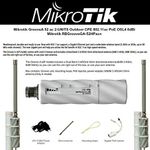 Mikrotik GrooveA 52 ac 2-Units Outdoor CPE 802.11ac PoE 2.4GHz 5GHz 5W OSL4 8dBi