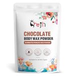 Shejin - Chocolate Wax Powder 100gm - Organic Painless Hair Removal Body Wax Powder For All Skin Types Hands, Legs, Underarms, Bikini, Intimate Areas, Easy Home Use, Chemical-Free, No Irritation or Rashes for Men & Women