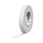 ProTapes 1" Width Pro Gaff Premium Matte Cloth Gaffer's Tape with Rubber Adhesive, 11 Mils Thick, 55 Yds Length, White (Pack of 1)