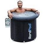 Lifepro Cold Plunge Tub - Portable Ice Bath Tub for Adults and Athletes with Cover and Bag, Large 102 Gallon Bathtub for Cold Water Therapy Recovery - Outdoor Pool at Home with Temp -4°F - 122°F.