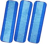 Mop Pads for Bona - Microfiber Reusable Mop Floor Pad Replacement for Bona Hardwood Floor Cleaner (3 Pack)