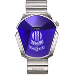 STORM Darth (Lazer Blue) Men's Unique Cut Lazer Glass Watch with revolving disc Movement