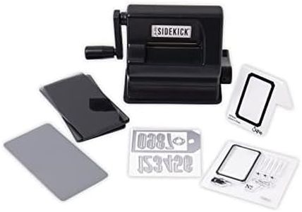 Sizzix Portable Manual Die Cutting & Embossing Machine for Arts & Crafts, Scrapbooking & Cardmaking, 2.5” Opening, One Size, Tim Holtz Sidekick Starter Kit