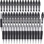 Gel Pens, 30 Pack Black Gel Pen Fin