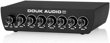 Douk Audio 7 Band Equalizer Balanced EQ Audio Preamp with XLR RCA Input and Output for Home Stereo, Amplifier, Computer Speaker (T7), SUC-T7