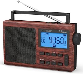VERAVOXES Portable Bluetooth AM FM Shortwave Radio AC & Battery Powered