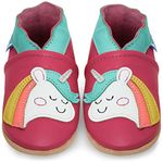 Juicy Bumbles Baby Girl Shoes Soft Sole - Toddler Shoes Girls - Baby Walking Shoes, Unicorn, 18-24 Months