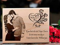 Incredible Gifts India Valentines Day Ideas Custom Wooden Engraved Plaque Gifts for Boys (9x7 inches, Maple, Beige)