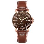 SINOBI Men’s Casual Watches Luminous Wristwatches for Men with Calendar Date Water Resistant Easy Read Watch Men (Brown)