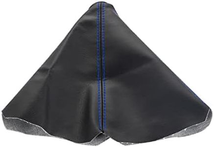 JNNJ Funda Negra para Palanca de Cambios, Funda de Cuero PU para Pomo de Palanca de Cambios, Funda Guardapolvo para Pomo de Palanca de Cambios, Recambios Universales para Coches(Azul)