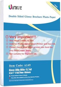 8.5x11 Thick Cardstock Photo Paper Double Sided Glossy 11.5Mil 300Gsm - 100Sheets for Inkjet Printing Only