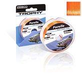 Zebco Quality Trophy Trout Monofilament Fishing Line Fishing Accessories Trout Line Fluorescent Orange 0.18 mm / 2.9 kg