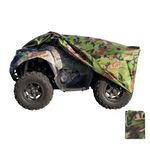 XYZCTEM Waterproof ATV Cover, Heavy Duty Meterial Protects 4 Wheeler from Snow Rain or Sun, Large Size Universal Fits up to 88 Inch Most Quads, Elastic Bottom Trailerable at High Speeds (Camo)