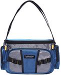 Kylebooker Fishing Tackle Storage Bag Fishing Gear Bags Portable Fishing Organizer Shoulder Satchel (Blue)