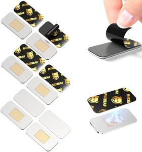 PHIXBEAR 6 Pack Invisible Magnetic Cabinet Catches, Stainless Steel with Super-Strong Adhesive, Drill-Free Installation for Drawers, Wardrobes, Kitchen & Bathroom