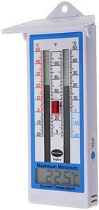 Brannan Max Min Thermometer - Measure Maximum and Minimum Temperatures Indoor Outdoor Garden Greenhouse Wall