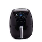 PowerXL Air Fryer 7 QT Maxx Classic, Extra Hot Air Fry, Cook, Crisp, Broil, Roast, Bake, High Gloss Finish, Black (7 Quart) (HF-196DT)