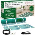 WarmlyYours Heated Floor System 180 sqft - Electric Heated Floor Mat for Fast, Even Warmth Under Tile, Stone – Ideal for Bathroom - 3x60 ft 240V (TempZone Flex)