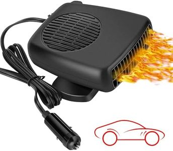 Car Heater, 12V 150W Portable Car Heater Plug into Cigarette Lighter, 2 in 1 Fast Heating Defrost Defogger, 360 °Rotatable Handheld Windscreen Defogger Window Defroster for Car