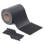 SONGMICS GPJ035H PVC Privacy Screen Strips 35 m x 19 cm Extra Thick and Opaque with 25 Clips Anthracite, Charcoal, 0.19 x 35 m