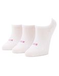 HUE Women's The Perfect Sneaker Liner Socks, White-3 Pair Pack, One Size (Pack of 3)