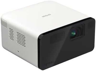 Epson EpiqVision Mini EF21 Portable Smart Laser Projector, Bright 1,000 Lumens, FHD 1080p HDR, 3-Chip 3LCD, Google TV, Netflix, Stereo Speakers, Family Party/Outdoor Backyard/Home Theater - White