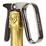Cork Genius Champagne Opener, Easy to Use Cork Puller with Ergonomic Handle Design, Champagne Wine Opener for Home or Bartender Use, Compact and Durable Sparkling Wine Bottle Opener