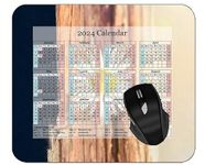 Mouse Pad 2023 Calendar,Green Color Lights Mouse Mat for Office Computers Laptop Men Women