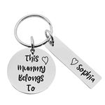 This Mummy belongs to Mothers Day Gift Engraved Keyring