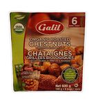 Galil Organic Roasted Chestnuts - Gluten Free, Shelled and Ready to Eat - 6 x 100g (600 grams)