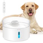 BFAIRY DF20 1.3Gal/5L Dog Water Fountain with Adjustable Brightness and Controllable Water Pump for Cats, Dogs, and Multiple Pets