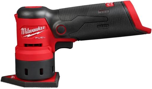 Milwaukee 12V Brushless Cordless Orbital Detail Sander – Tool Only, Red/Black