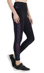 NEVER LOSE Women's Skinny Fit Nylon Leggings With Side Pocket (NLWLEGP3039-XXL_Black_2XL)