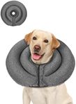 MIDOG Dog Cone Collar for Large Medium Dogs, Soft Inflatable Dog Cone Alternative After Surgery, Adjustable Protective Recovery Cone - Alternative E Collar Does Not Block Vision (Gray, XL, Patented)