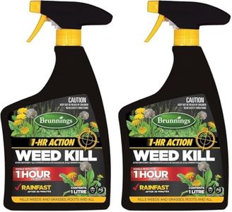 Brunnings 1 Hour Fast Action Weed Killer 1 Litre (Pack of 2)