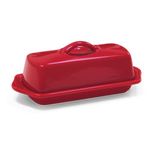Chantal 93-TVBD-1 RR Large Butter Dish, True Red